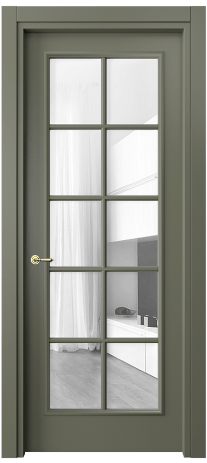 Дверь межкомнатная Париж 8102 Матовый оливковый тёмный Прозрачное стекло Гладкий наличник МОТ Цена 76999 ₽ Наличники уже входят в базовый комплект. Фабрика дверей Волховец 8 (800) 551 43 19 Межкомнатная дверь Париж 8102 Матовый оливковый тёмный Прозрачное стекло Цена 76999 ₽| Volhovec
