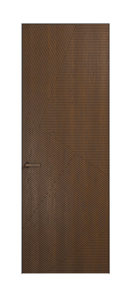 Дверь межкомнатная Вельвет 8213 Дуб каштановый матовый. Скрытый короб Черный Цена 160769 . Фабрика дверей Волховец 8 (800) 551 43 19 Межкомнатная дверь Вельвет 8213 Дуб каштановый матовый. Цена 160769 | Volhovec