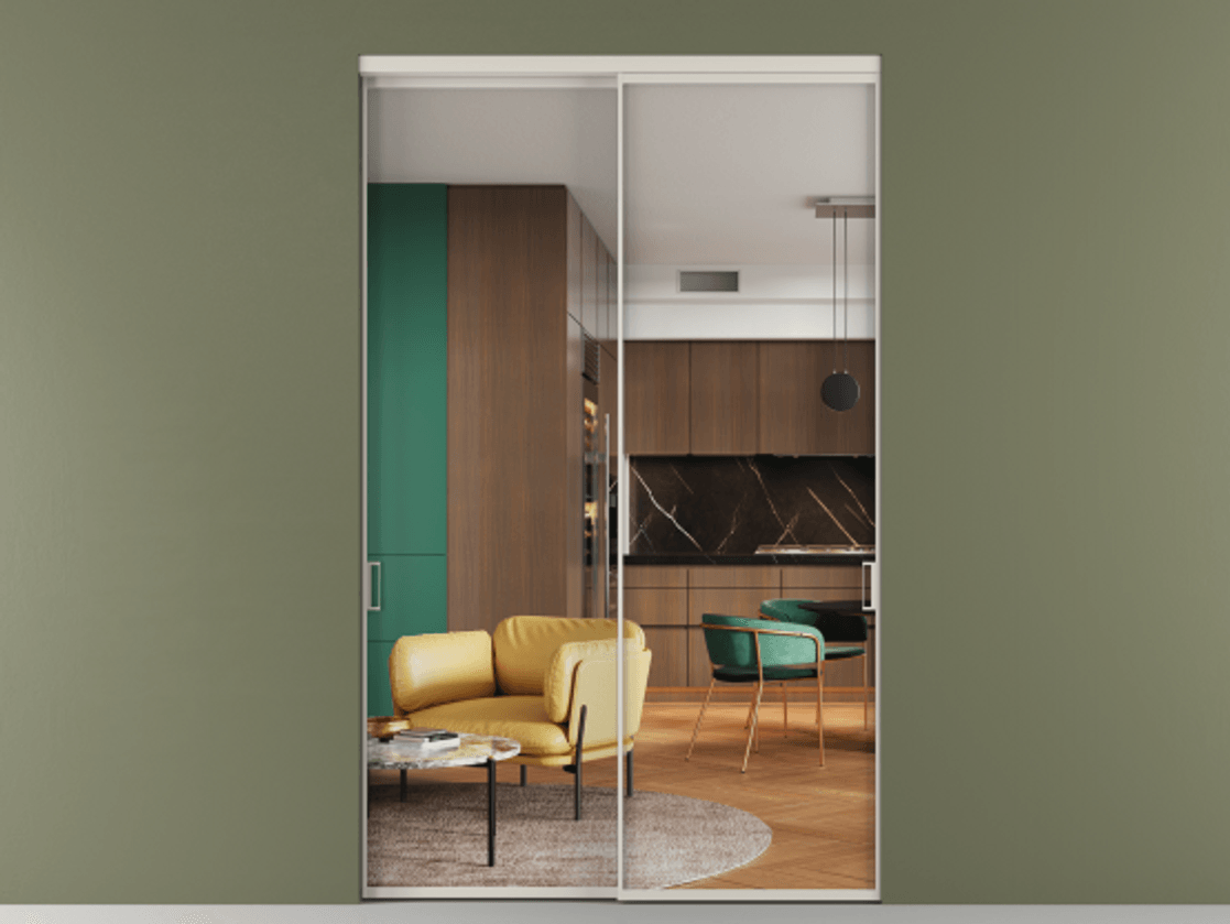 Перегородка Formato внутри проёма двустворчатая #VENDORCODE# #FURNISH# #GLASS# Цена #PRICE# #CURRENCY#  | Volhovec