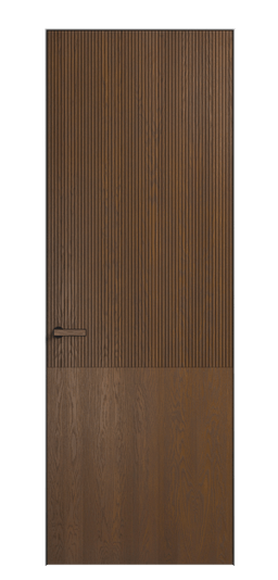 Дверь межкомнатная 8205 ДКШ.М. Цвет Дуб каштановый матовый. Материал Массив дуба матовый. Коллекция Вельвет. Картинка.