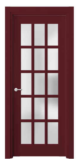 Межкомнатная дверь 6311 Винно-красный RAL 3005. Цвет RAL Винно-красный RAL 3005. Материал Гладкая эмаль. Коллекция Тоскана Грильято. Фото. Дверь межкомнатная 6311 Винно-красный RAL 3005. Цвет RAL Винно-красный RAL 3005. Материал Гладкая эмаль. Коллекция Тоскана Грильято. Картинка.