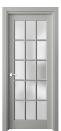 Дверь межкомнатная 0708 ДНСР САТ. Цвет Дуб нейтральный серый. Материал Массив дуба эмаль. Коллекция Лигнум. Картинка.