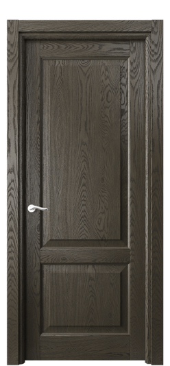 Дверь межкомнатная 0741 ДСЕ.Б. Цвет Дуб серый брашированный. Материал Массив дуба брашированный. Коллекция Лигнум. Картинка.